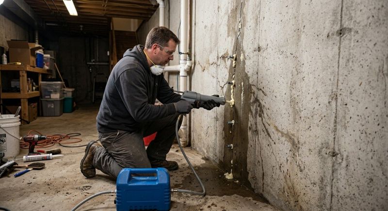 Basement Foundation Repair in Clinton, CT