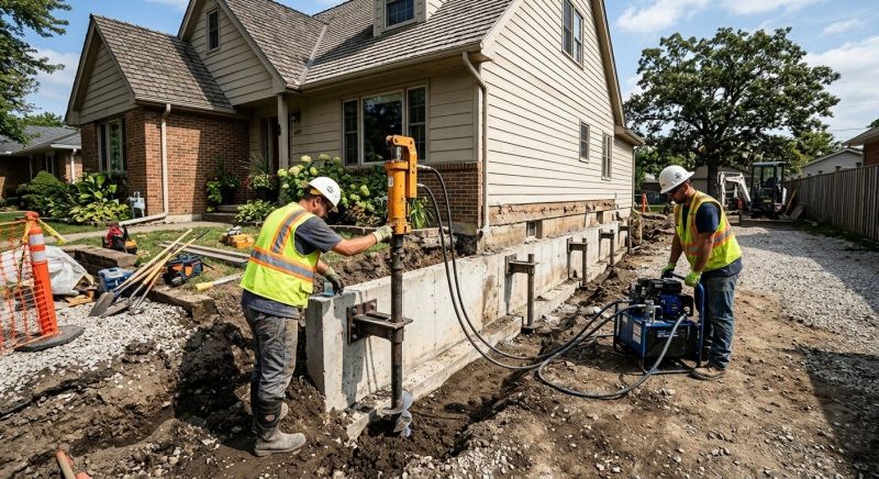 Basement Stabilization in Madison, CT