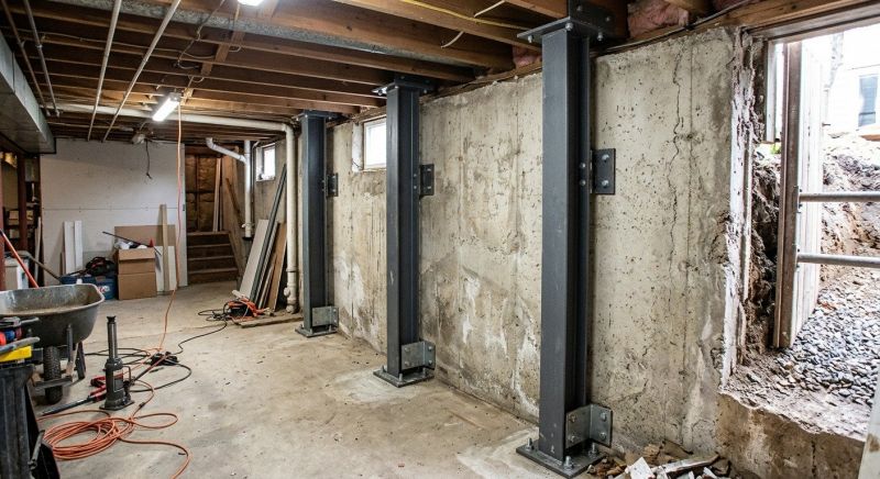 Basement Stabilization in Madison, CT