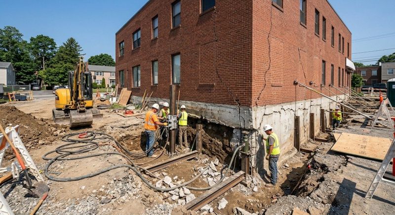 Building Foundation Repair in Clinton, CT