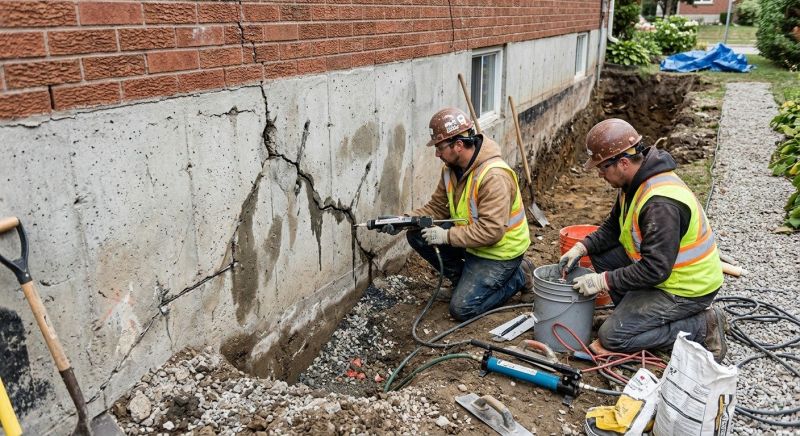 Cracked Foundation Repair in Bethany, CT