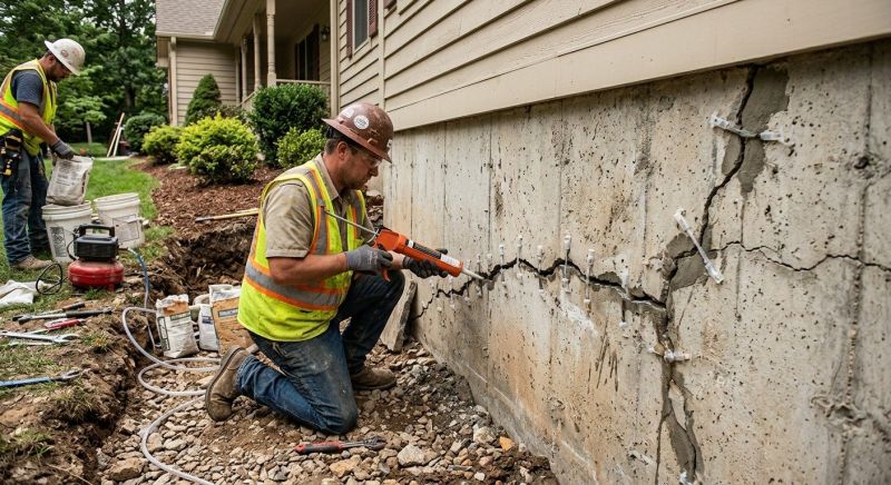 Cracked Foundation Repair in Derby, CT