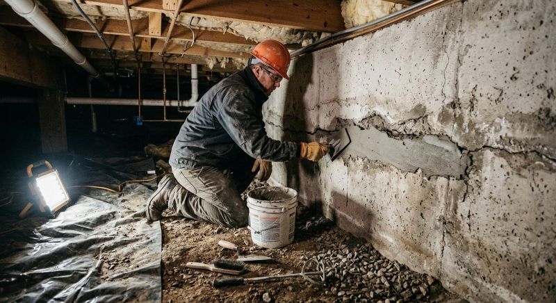 Cracked Foundation Repair in Westbrook, CT