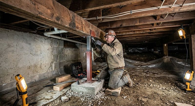 Crawlspace Foundation Repair in Derby, CT