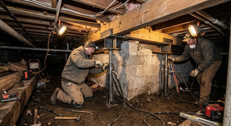 Deep Foundation Repair in Madison, CT