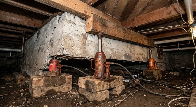 Foundation Jacking in Durham, CT