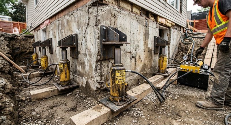 Foundation Jacking in East Lyme, CT