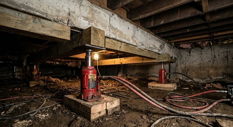 Foundation Jacking in East Lyme, CT