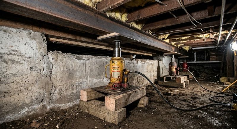 Foundation Jacking in Niantic, CT