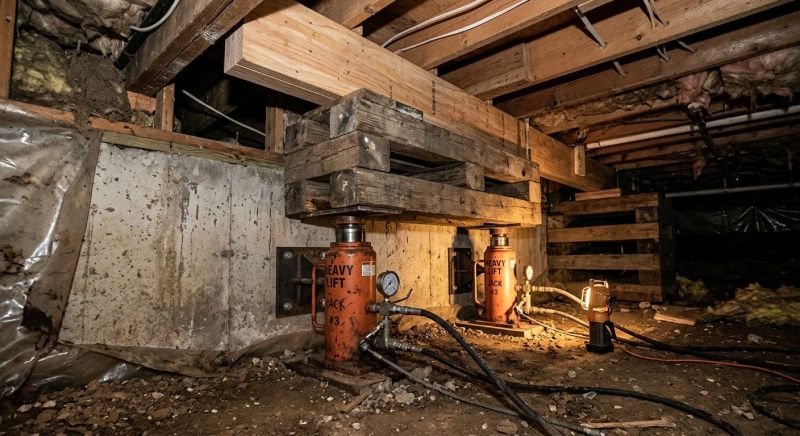 Foundation Jacking in Waterford, CT