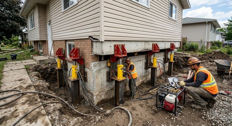 Foundation Lifting in East Hampton, CT