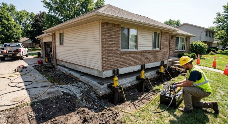 Foundation Lifting in Hamden, CT