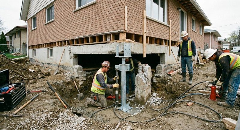 Foundation Pier Repair in Madison, CT