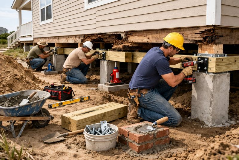 Foundation Raising in Cutchogue, NY