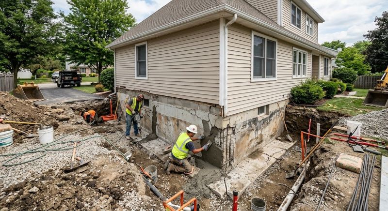 Foundation Restoration in Madison, CT