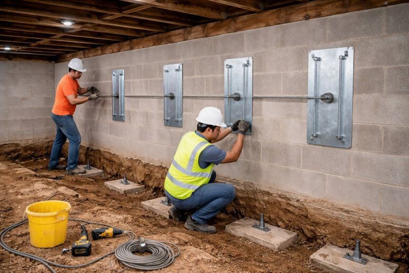 Foundation Stabilizing in Higganum, CT