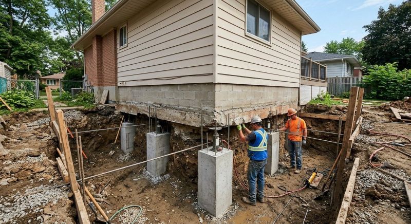 Foundation Underpinning in Madison, CT