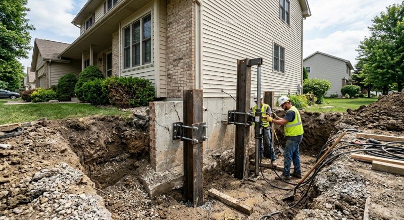 House Underpinning in Madison, CT