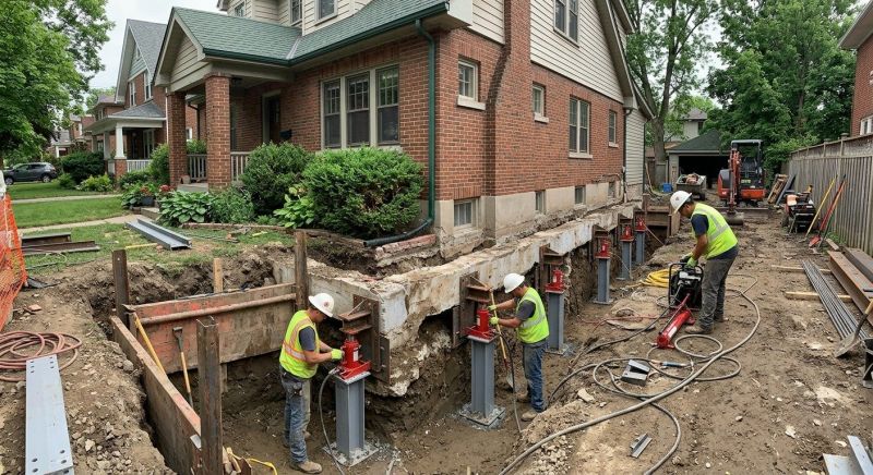 House Underpinning in Madison, CT