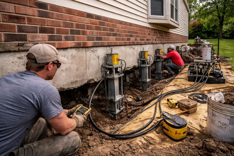 Settling Foundation Service in Durham, CT