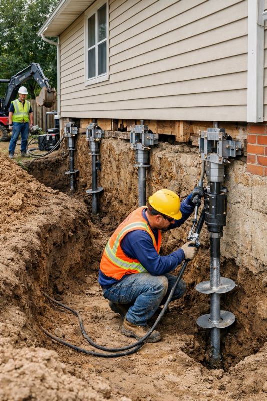 Sinking Foundation Lifting in Madison, CT