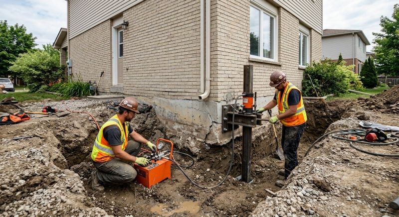 Sinking Foundation Repair in Salem, CT