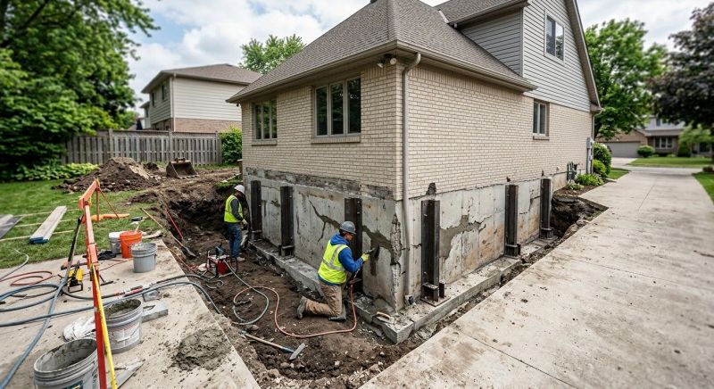 Sinking Foundation Repair in West Haven, CT