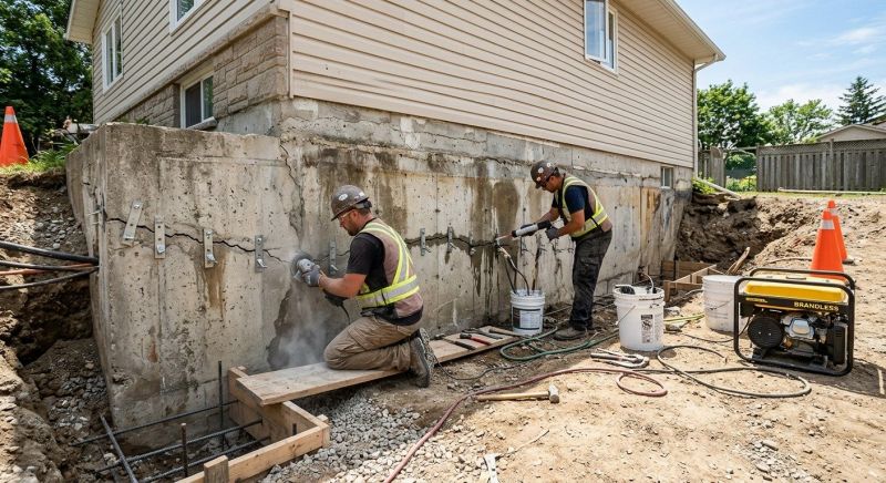 Structural Foundation Repair in South Glastonbury, CT